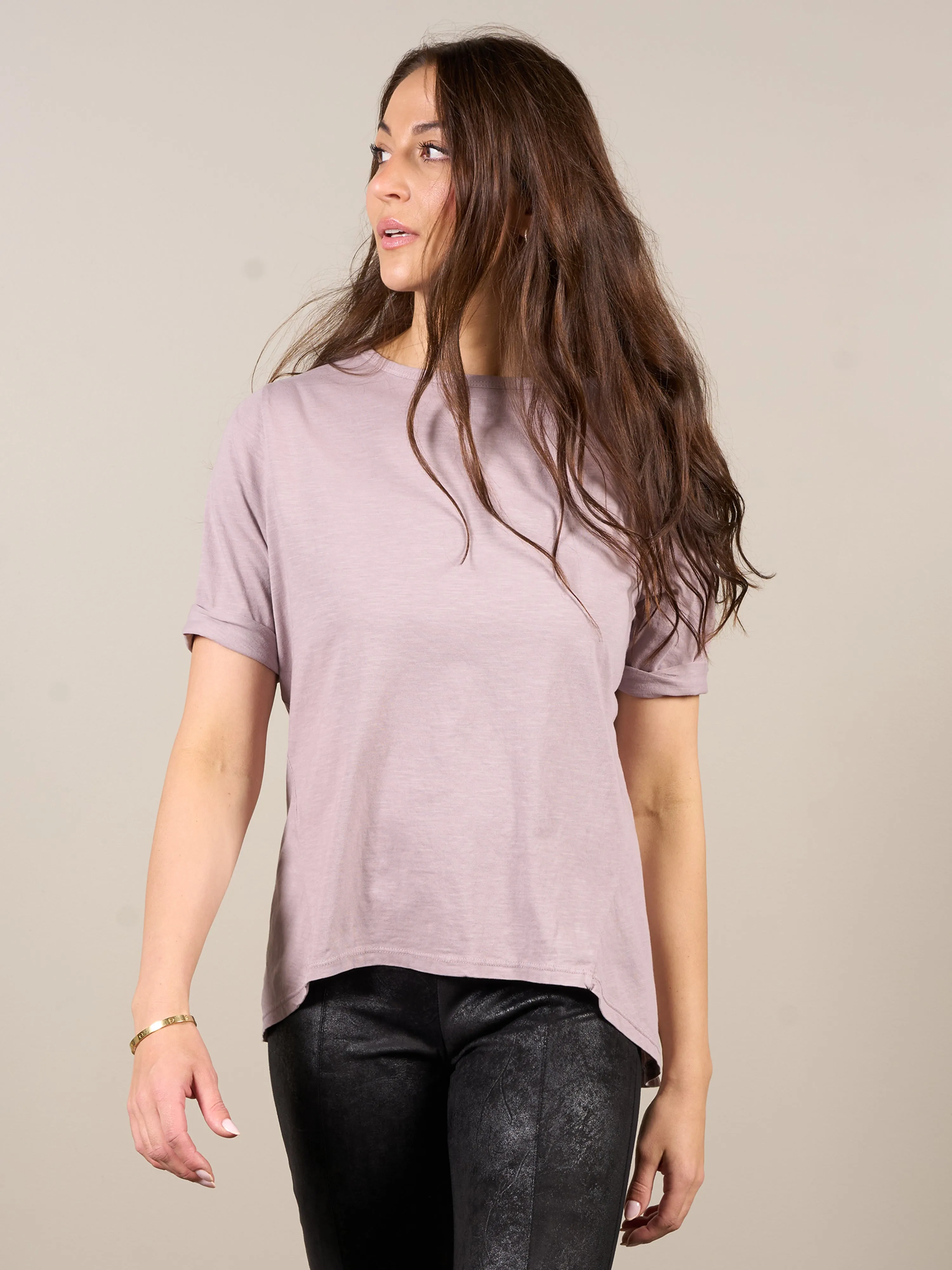 OAKLEE oversize t-shirt - Dusty purple