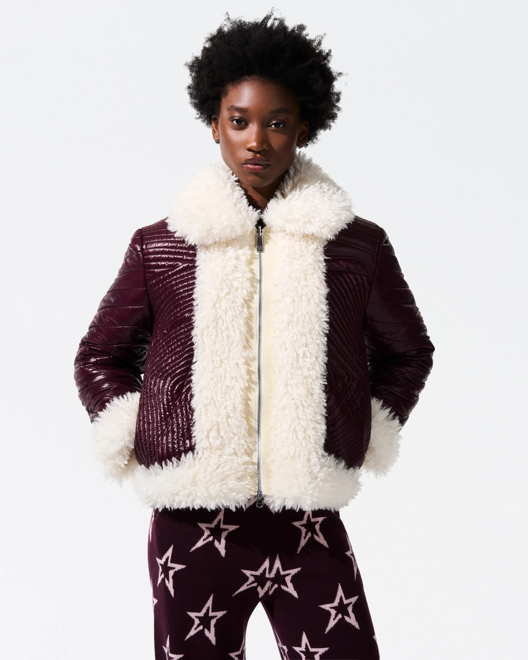 Perfect Moment Reversible Faux-Shearling Jacket