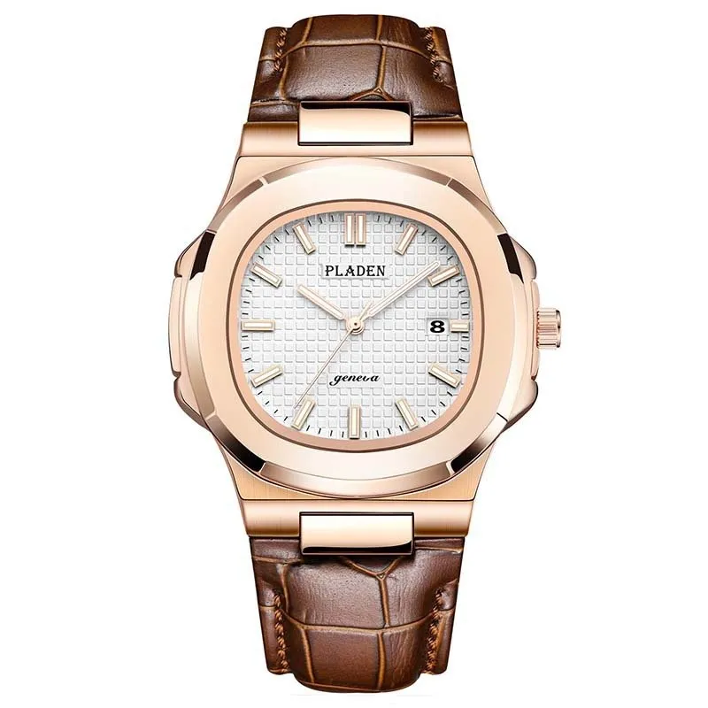 PLADEN Classic Waterproof Quartz Watch