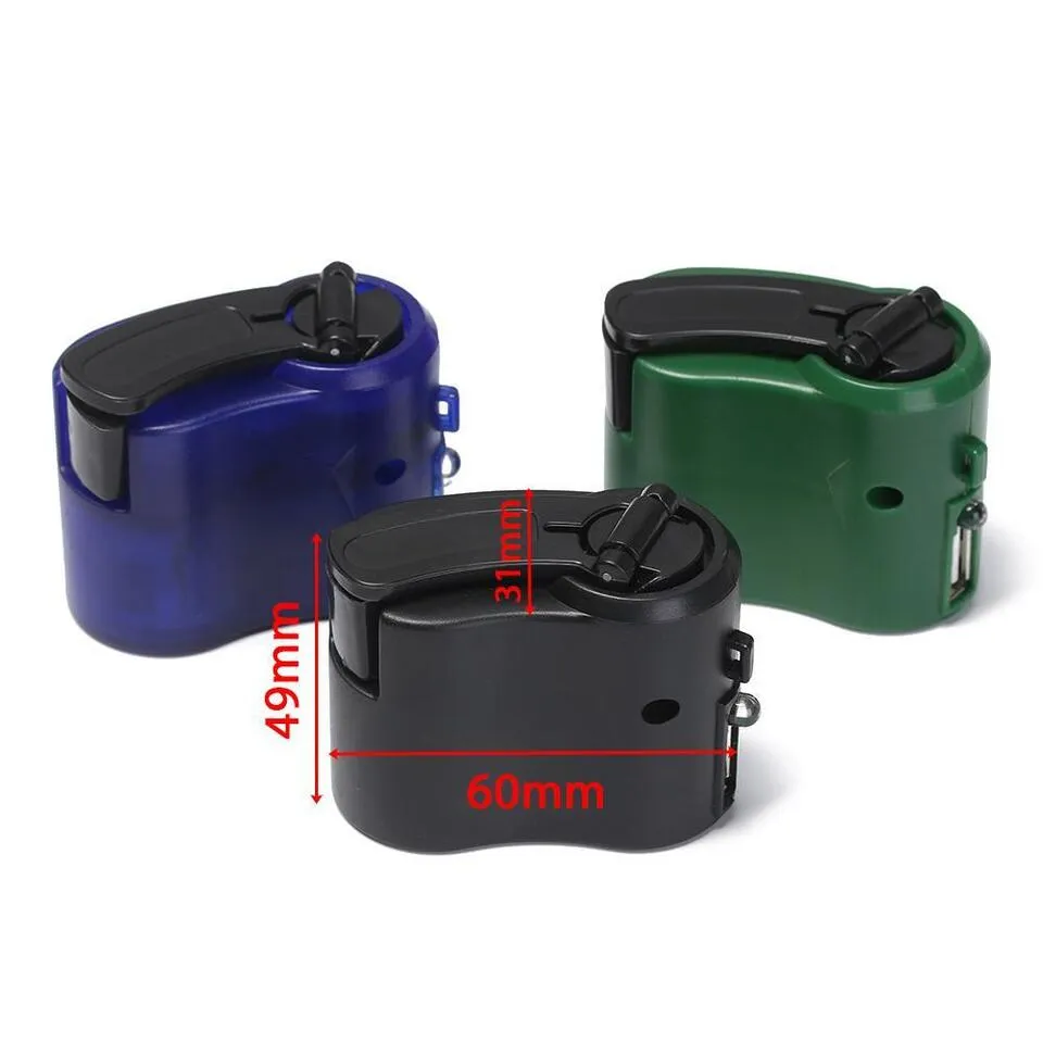 Portable Hand Crank Emergency Phone Fast USB Charger