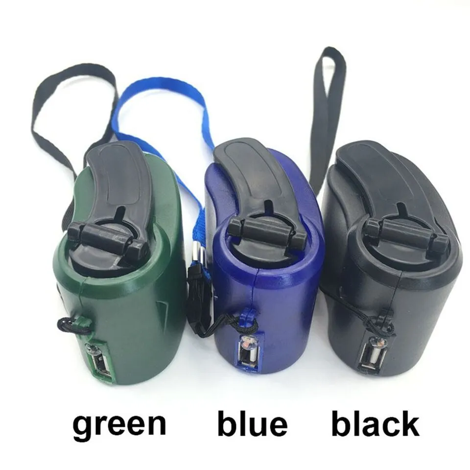 Portable Hand Crank Emergency Phone Fast USB Charger