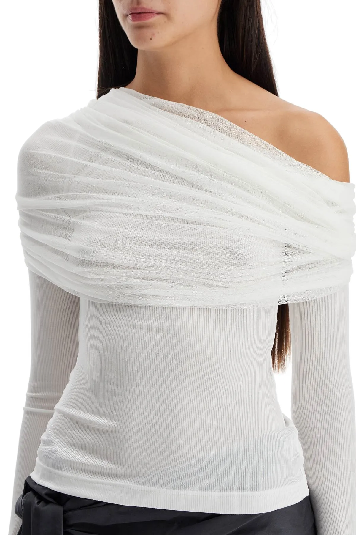 "off-shoulder sonora top in 24031144 WHITE