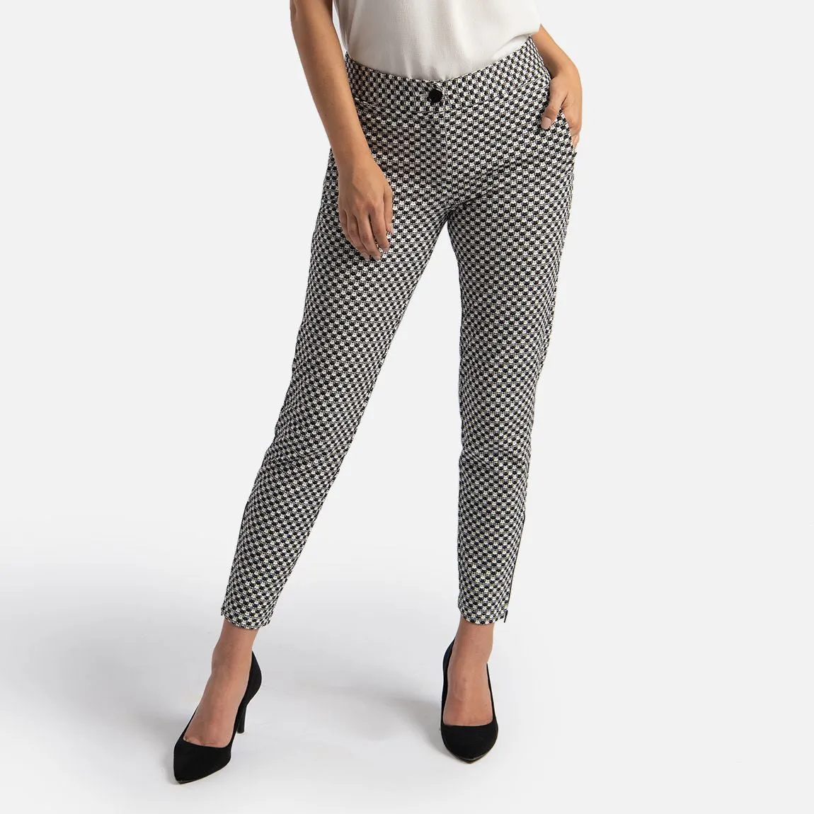 Skinny-Leg | Cigarette Dress Pant Yoga Pants (Catstooth)