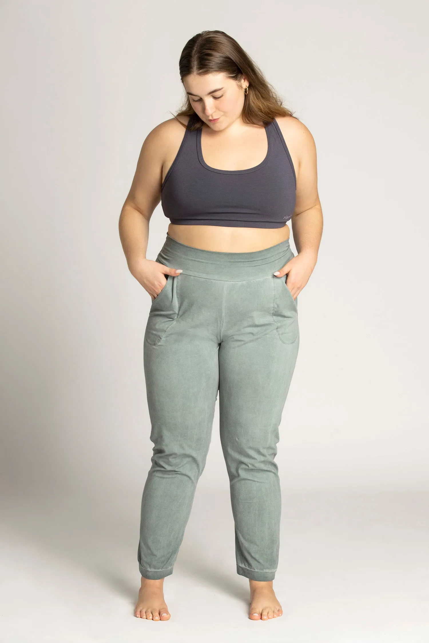 Stonewash Unisex Slouchy Yoga Pants