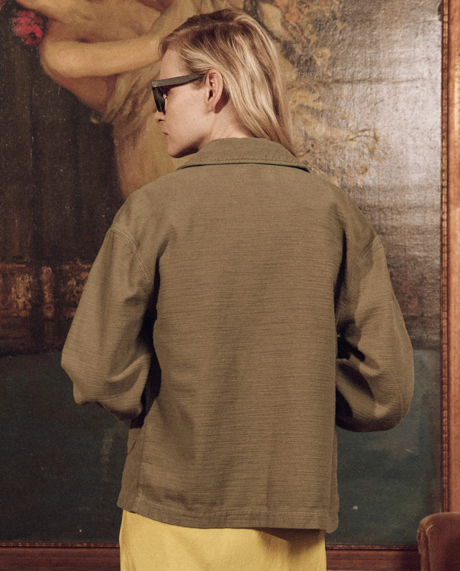 The Blouson Sleeve Chore Jacket. -- Army