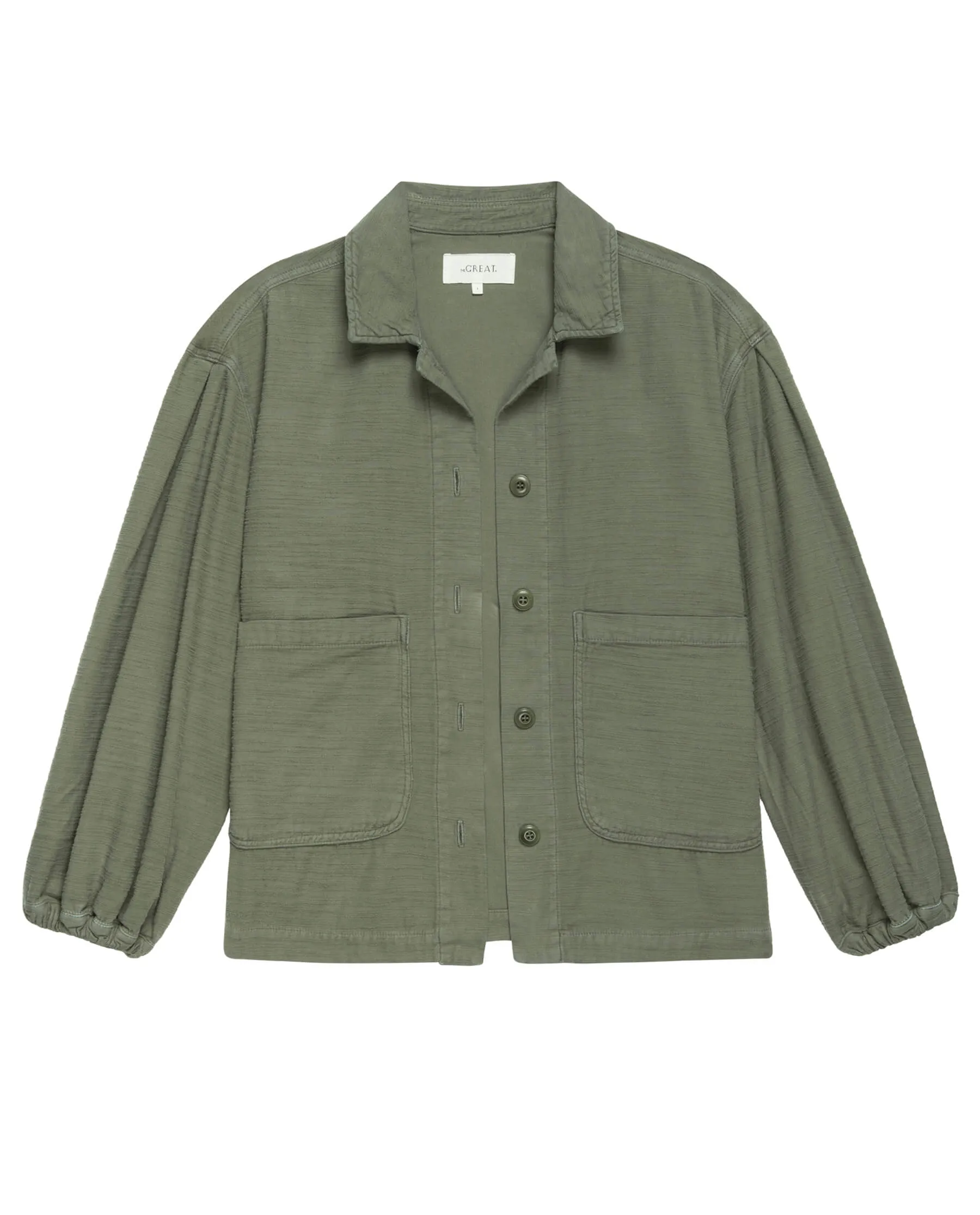 The Blouson Sleeve Chore Jacket. -- Army