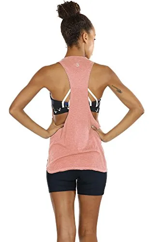 TK16-S icyzone Yoga Tops Activewear Workout Clothes Sports Racerback Tank Tops for Women