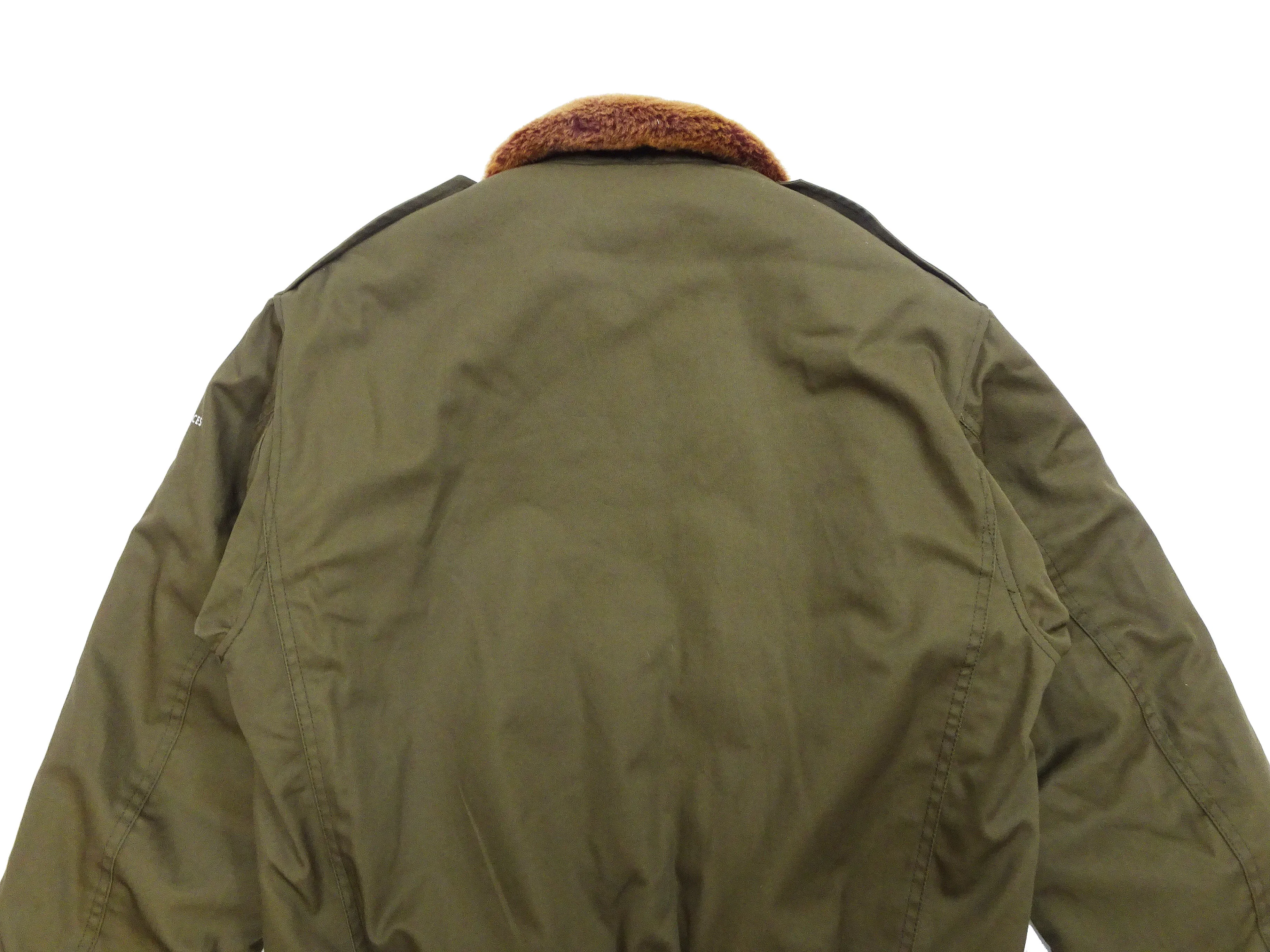 TOYS McCOY Jacket Men's Reproduction Of USAAF B-10 Flight Jacket Red Rib B10 Cotton Bomber Jacket Olive TMJ2329