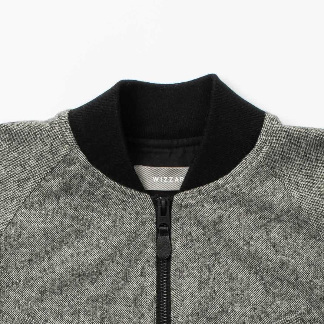 TWEED DETACHABLE BOMBER JACKET