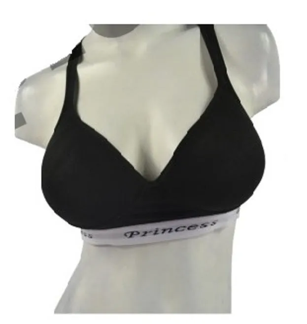 Underwire-Free Support Sports Bra - Black