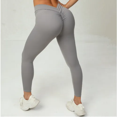 V Butt Push Up Fitness High Waist Pants