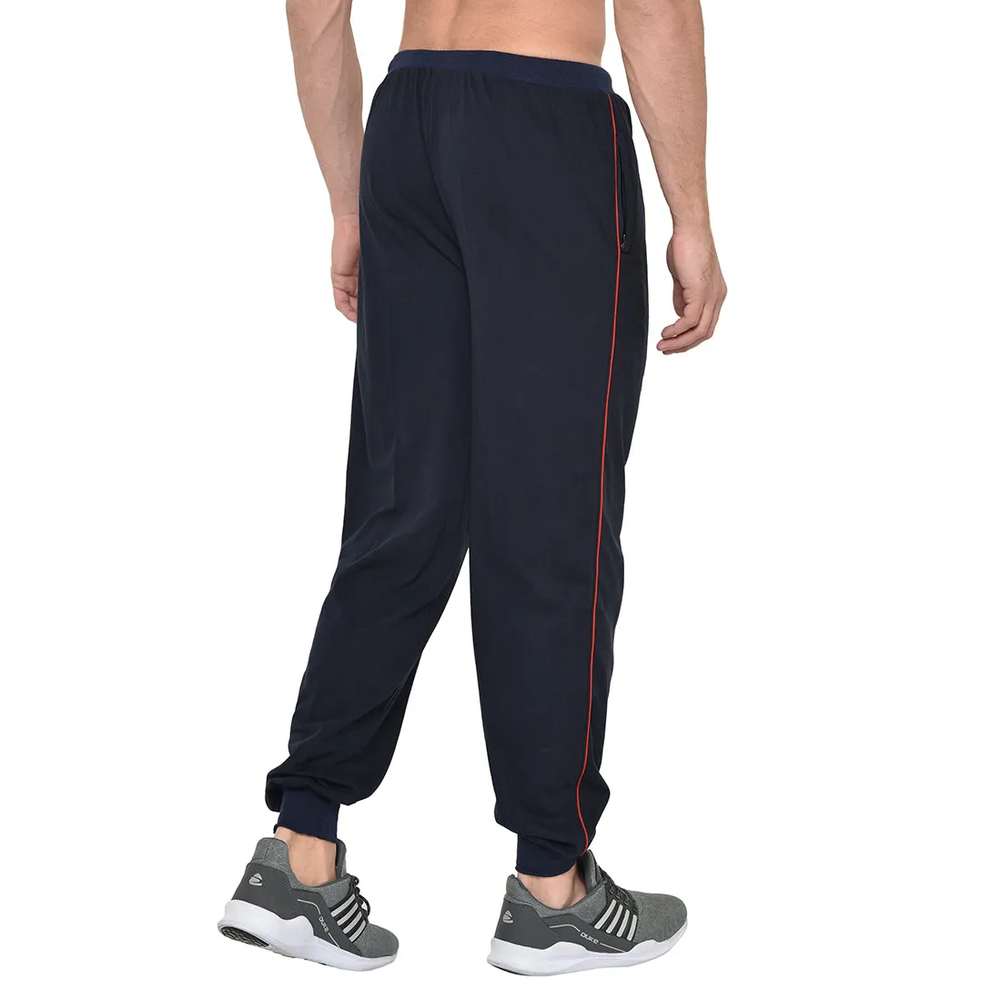 Vimal Jonney Dark Blue Cotton Trackpant For Men's