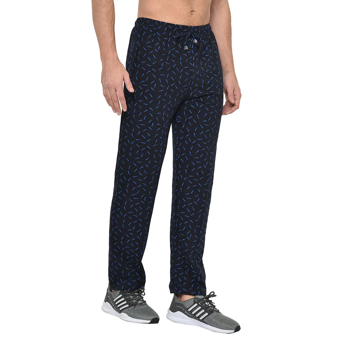 Vimal Jonney Dark Blue Cotton Trackpant For Men's