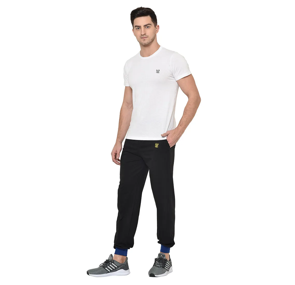 Vimal Jonney Dark Blue Cotton Trackpant For Men's