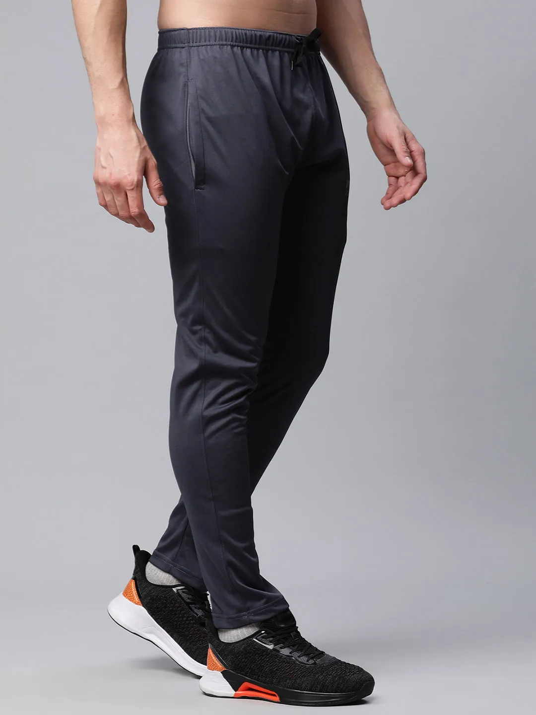 Vimal Jonney Dryfit Polyster Lycra Solid Grey Trackpant for Men