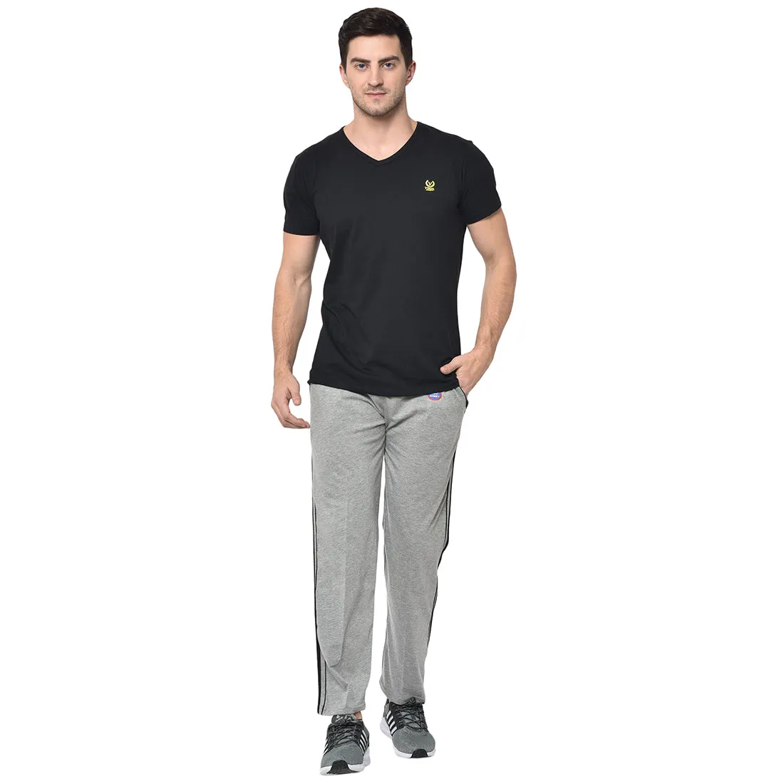 Vimal Jonney Grey Cotton Trackpant For Men's