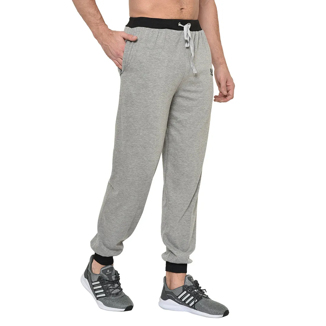 Vimal Jonney Grey Cotton Trackpant For Men's