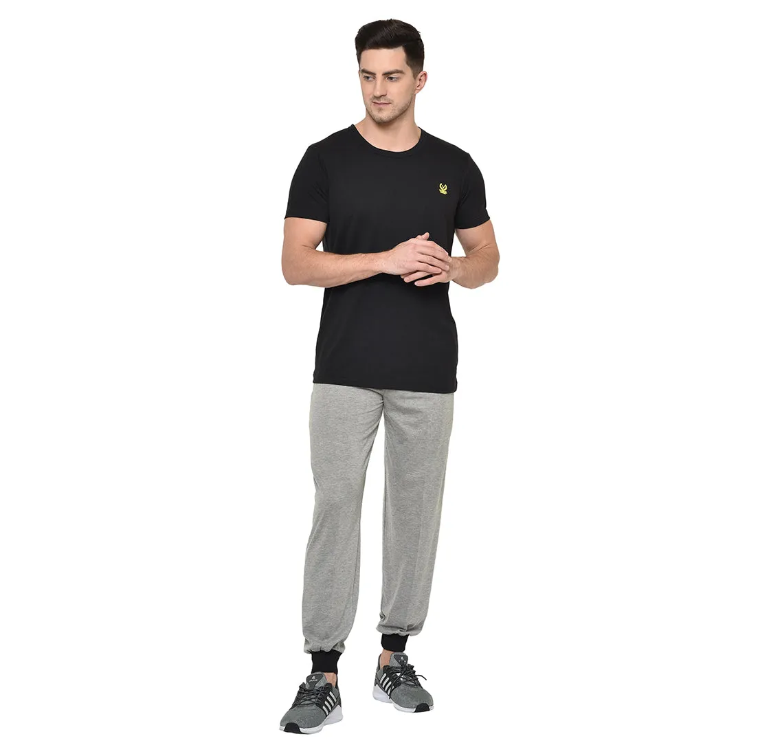 Vimal Jonney Grey Cotton Trackpant For Men's