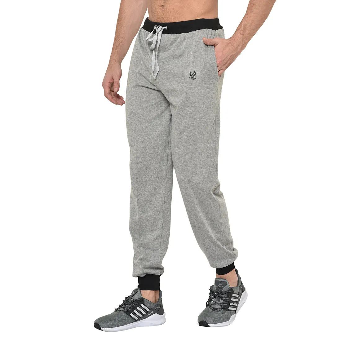 Vimal Jonney Grey Cotton Trackpant For Men's