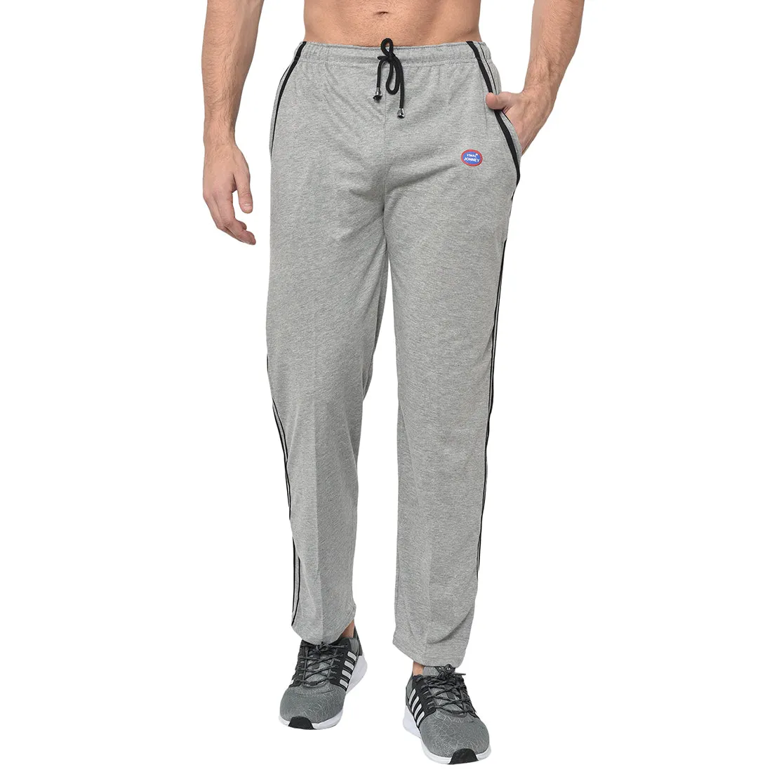 Vimal Jonney Grey Cotton Trackpant For Men's