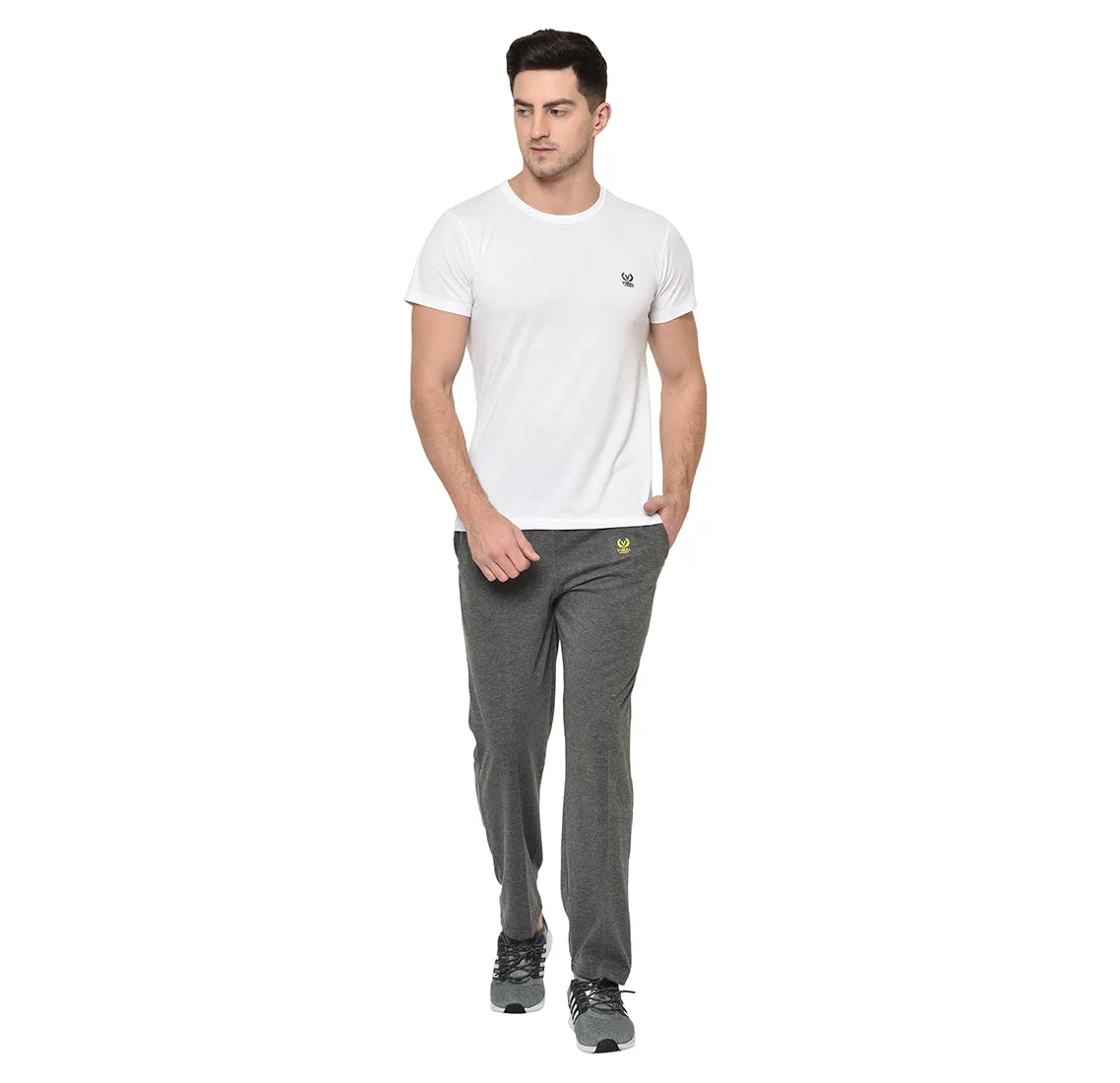 Vimal Jonney Grey Cotton Trackpant For Men's