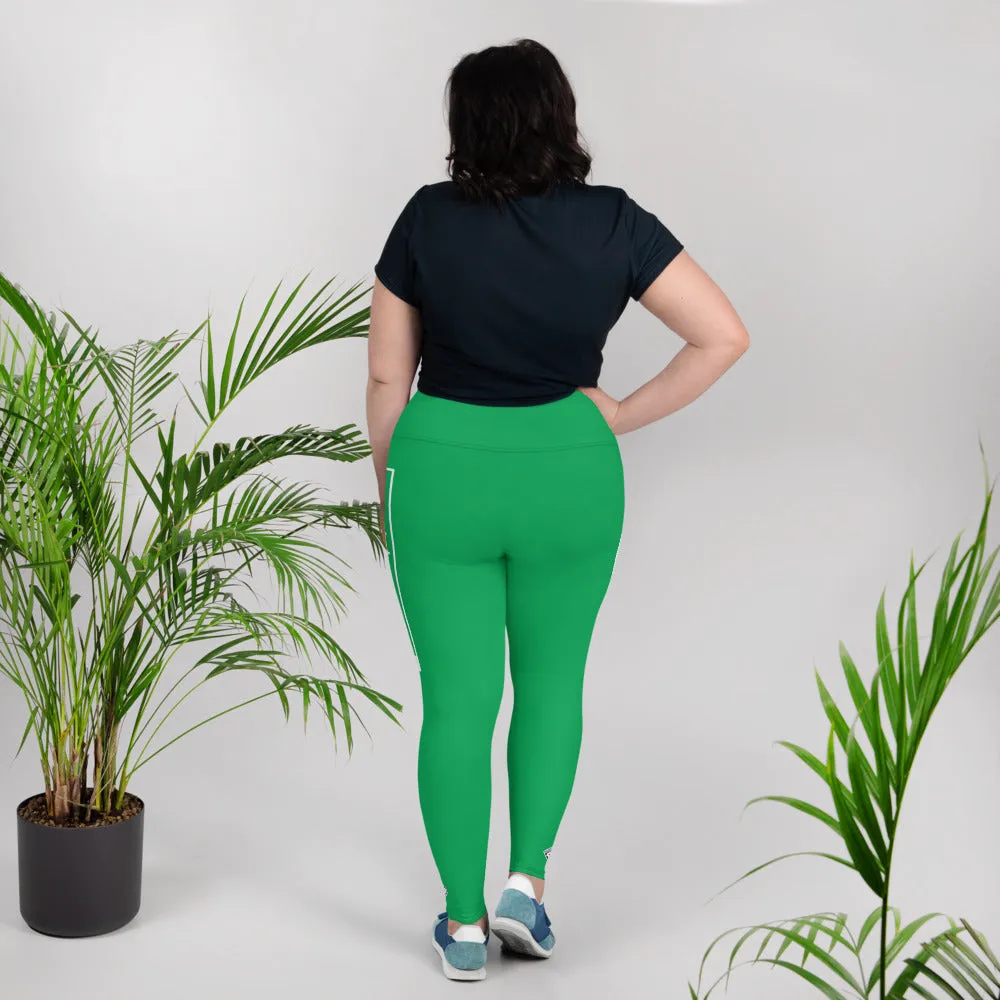 Women's Plus Size Yoga Pants Workout Leggings For Jiu Jitsu 009 - Jade